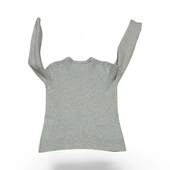 ZADIG & VOLTAIRE CASHMERE LIGHT BLUE LONG SLEEVE ROUND CREW NECK SWEATER XS - Picture 3 of 11